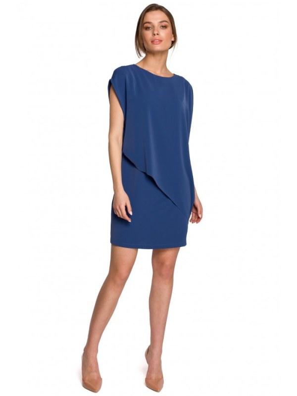 šaty modré model 19916463 - STYLOVE - Dámské saka