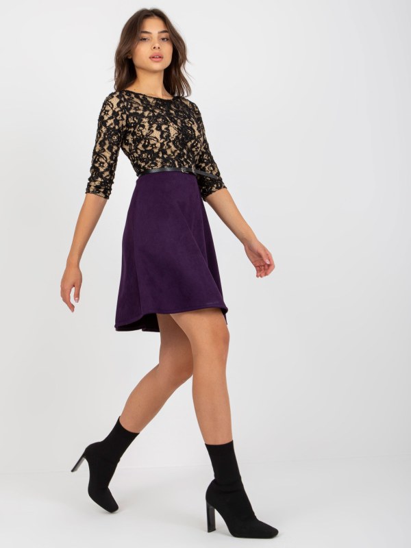 Šaty LK SK tmavě fialové model 20834859 - FPrice - saka