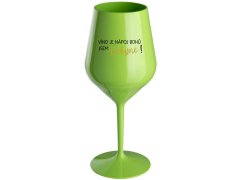 JE JSEM zelená nerozbitná sklenice na 470 ml model 21085978 - Giftela