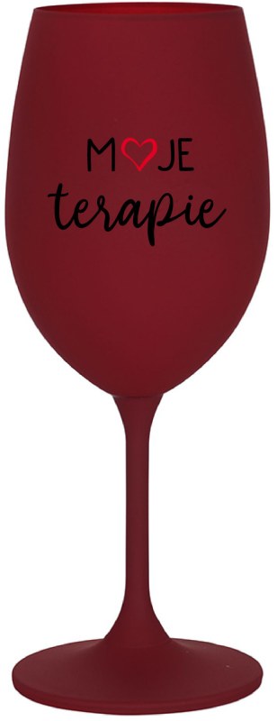 MOJE TERAPIE - bordo sklenice na víno 350 ml - Dámské spodní prádlo body