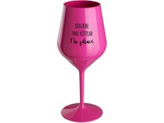 NA růžová nerozbitná sklenice na víno 470 ml model 20251689 - Giftela