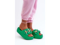 Dámské nazouváky / pantofle BG181 Zelená - Step in style