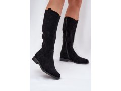 Dámské kozačky HY51-860 / 208810 Černá - S.Barski