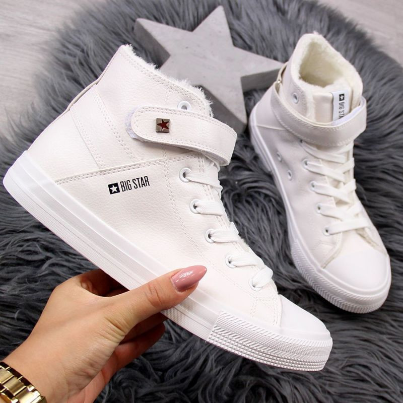 Dámské kotníkové zimní boty W V274541F INT874 bílé - Big Star - Dámské spodní prádlo kalhotky