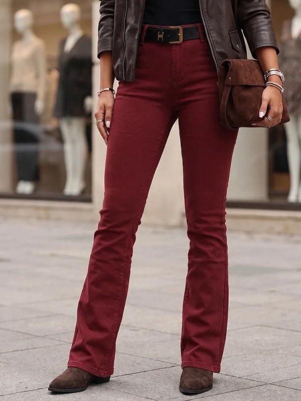 Dámské džíny model 22602791 vínové - FashionStreet - Dámské spodní prádlo kalhotky
