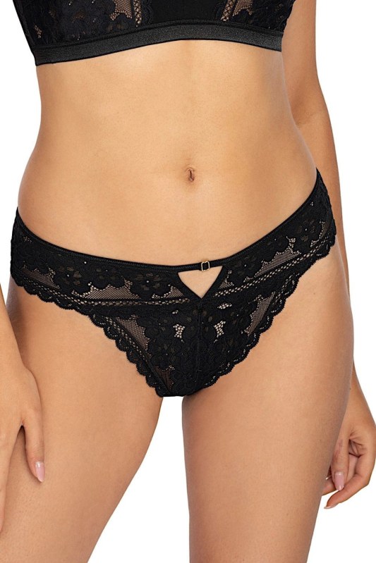 Dámské brazilky Gizela black - ROZA - Dámské spodní prádlo kalhotky