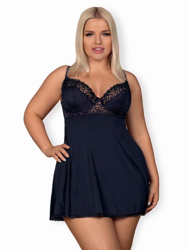 Jemná košilka model 20958380 babydoll XXL - Obsessive - Dámské spodní prádlo košilky