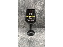 černá nerozbitná sklenice na víno 470 ml model 19735348 - Giftela