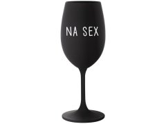 NA model 20243141 černá sklenice na víno 350 ml - Giftela