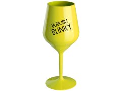 model 20206839 žlutá nerozbitná sklenice na víno 470 ml - Giftela