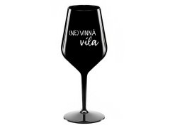 černá nerozbitná sklenice na víno 470 ml model 20243120 - Giftela