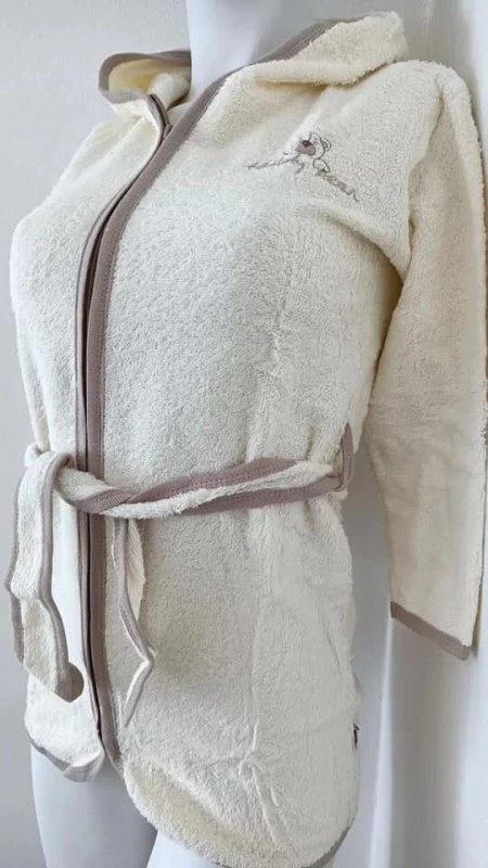 AKCE - Dětský župan Teddy ecru - model 19368043 AKCE - Dětský župan Teddy ecru - model 19368043 - spodní prádlo podvazkové pásy