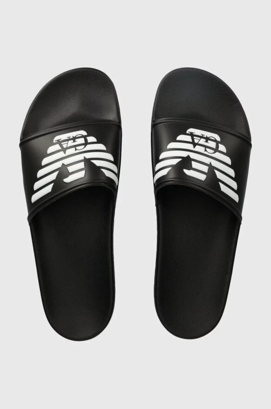 Unisex nazouváky XVPS08 XN747 A120 černé - Emporio Armani