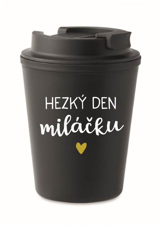 DEN černý termohrnek 300 ml model 20771765 - Giftela - Dámské spodní prádlo podvazkové pásy