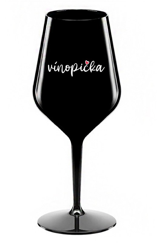 VÍNOPIČKA - černá nerozbitná sklenice na víno 470 ml VÍNOPIČKA - černá nerozbitná sklenice na víno 470 ml - Dámské spodní prádlo podvazkové pásy