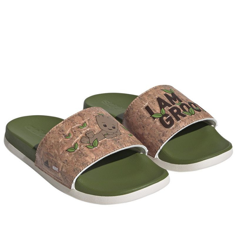 Dětské žabky / nazouváky Adilette Comfort Jr Zelená s model 21080753 - ADIDAS Dětské žabky / nazouváky Adilette Comfort Jr Zelená s model 21080753 - ADIDAS - spodní prádlo podvazkové pásy