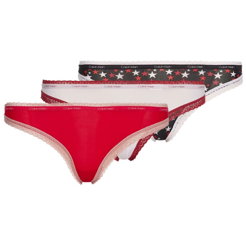 Up Thong 3Pack model 20958392 - Calvin Klein Up Thong 3Pack model 20958392 - Calvin Klein - spodní prádlo podvazkové pásy