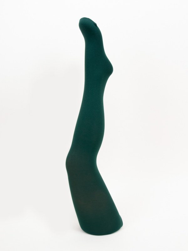 Dívčí hladké neprůhledné punčocháče z mikrovlákna 40 Den RAM-009 Tmavě zelená - Yoclub - Dámské spodní prádlo punčochy