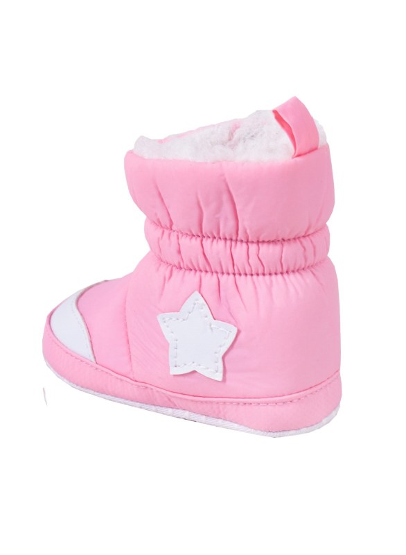 Dětské dívčí zateplené boty OBO-0018G Světle růžová - YO! - Dámské svetry