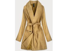 Dámský kabát s vlny žlutý Line model 18405255 - FPrice