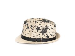 Dívčí klobouk cz17125 béžový s potiskem - Art Of Polo