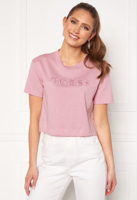 Dámské tričko růžová model 14987318 - Guess - Doplňky čepice, rukavice a šály