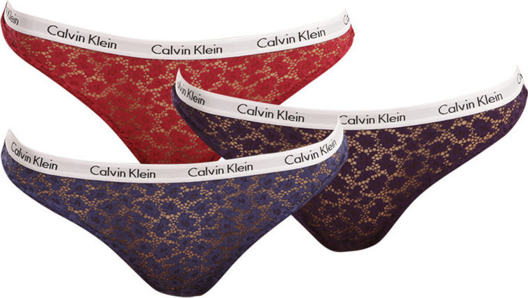 Krajkové brazilky 3pack Mix barev model 17057991 - Calvin Klein - Doplňky čepice, rukavice a šály