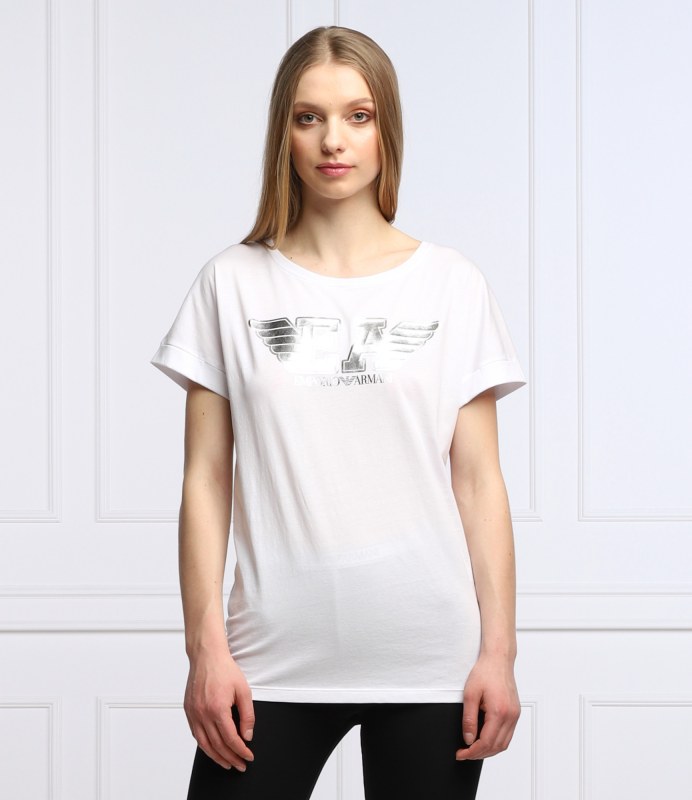 Dámské triko s krátkým rukávem bílá model 17387151 - Emporio Armani - Doplňky čepice, rukavice a šály