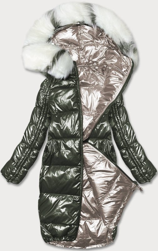 Dámská oboustranná zimní bunda model 17995360 - Good looking - Doplňky čepice, rukavice a šály