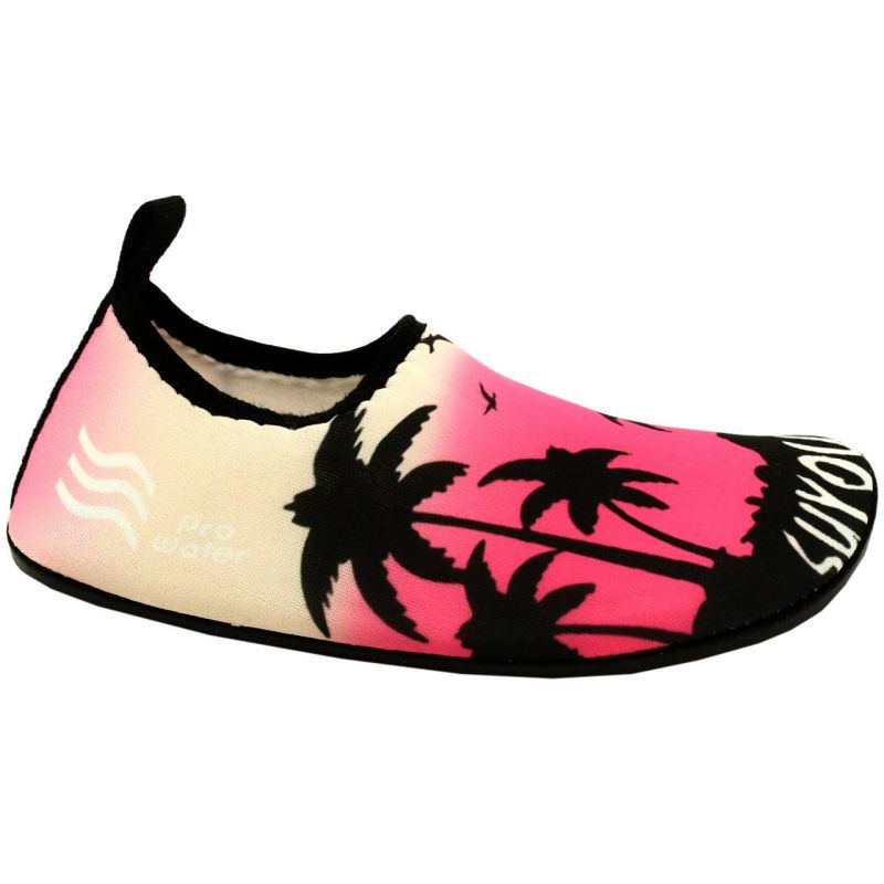 Dětské boty do vody PRO-23-34-106K Růžová s černou - ProWater - Doplňky čepice, rukavice a šály