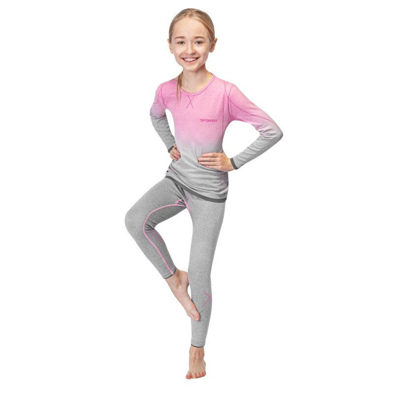 Dětské dívčí termo Set Jr šedá model 19389767 - Spokey - Doplňky čepice, rukavice a šály