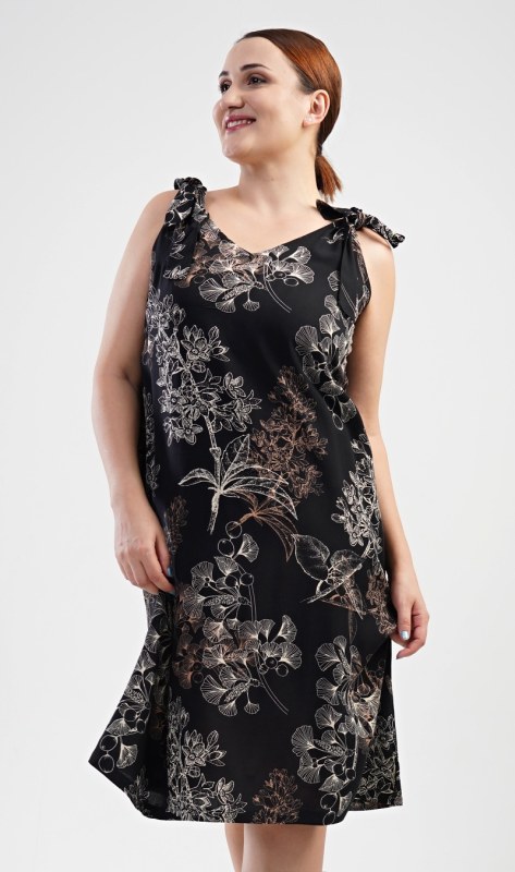 Dámské šaty Kate Černá s model 19689389 vzor - Vienetta - Doplňky čepice, rukavice a šály