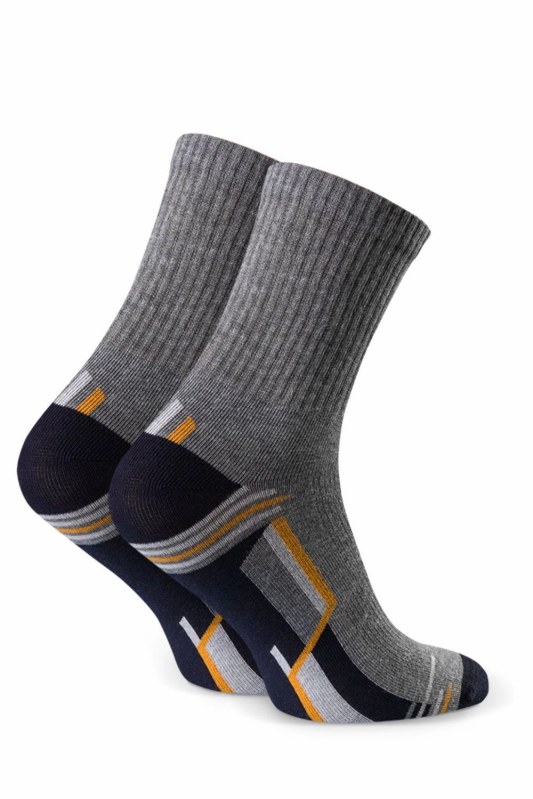 Dětské ponožky 022 model 18979422 grey - Steven - Doplňky čepice, rukavice a šály