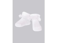Dívčí ponožky s volánky 3Pack SKA-0119G-010J-002 bílé - Yoclub
