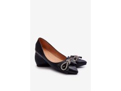 Elegantní baleríny s&nbsp;mašlí 9513 černé - Sweet Shoes 3