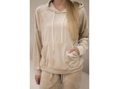 Velurová souprava klokaní béžová model 20710864 - Koucla 1