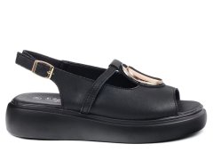Dámské sandály na platformě model 21156720 Černá - S.Barski 3
