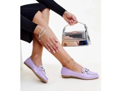 Dámské mokasíny s&nbsp;ozdobnou sponou Purple světle fialová model 21173165 - Inello 2