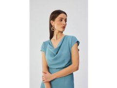 Asymetrické šaty modré model 21185916 - STYLOVE 5