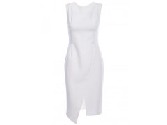 Pouzdrové šaty bez rukávů model 21196088 ecru - STYLOVE 3