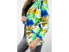 Bavlněné sako s&nbsp;potiskem zelené model 21241201 - Kesi 2