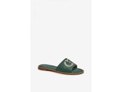 Pantofle model 21253431 tmavě zelené Step in style - SWEET SHOES 2