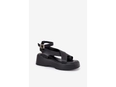 Dámské sandály na platformě Černá model 21321783 - Inello 1