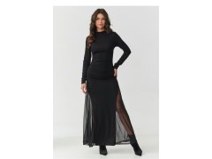 Dámské společenské dlouhé šaty model 21410280 Černá - Makadamia 2