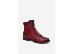 Dámské kotníkové boty model 21439109 Bordó s&nbsp;černou - JEZZI 1