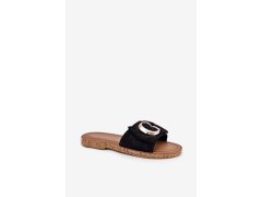 Dámské pantofle model 21752776 Černá s&nbsp;hnědou Step in style - Inello 1
