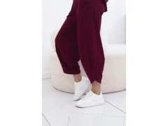 Bavlněný komplet halenka a&nbsp;kalhoty model 21770358 bordó - Kesi 1