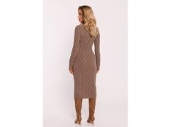 Dámské svetrové šaty model 21780742 Cappuccino - Moe 2