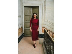 Šaty s&nbsp;volánkem model 21787046 bordó - STYLOVE 1