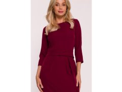 Šaty s&nbsp;volánkem model 21787046 bordó - STYLOVE 6